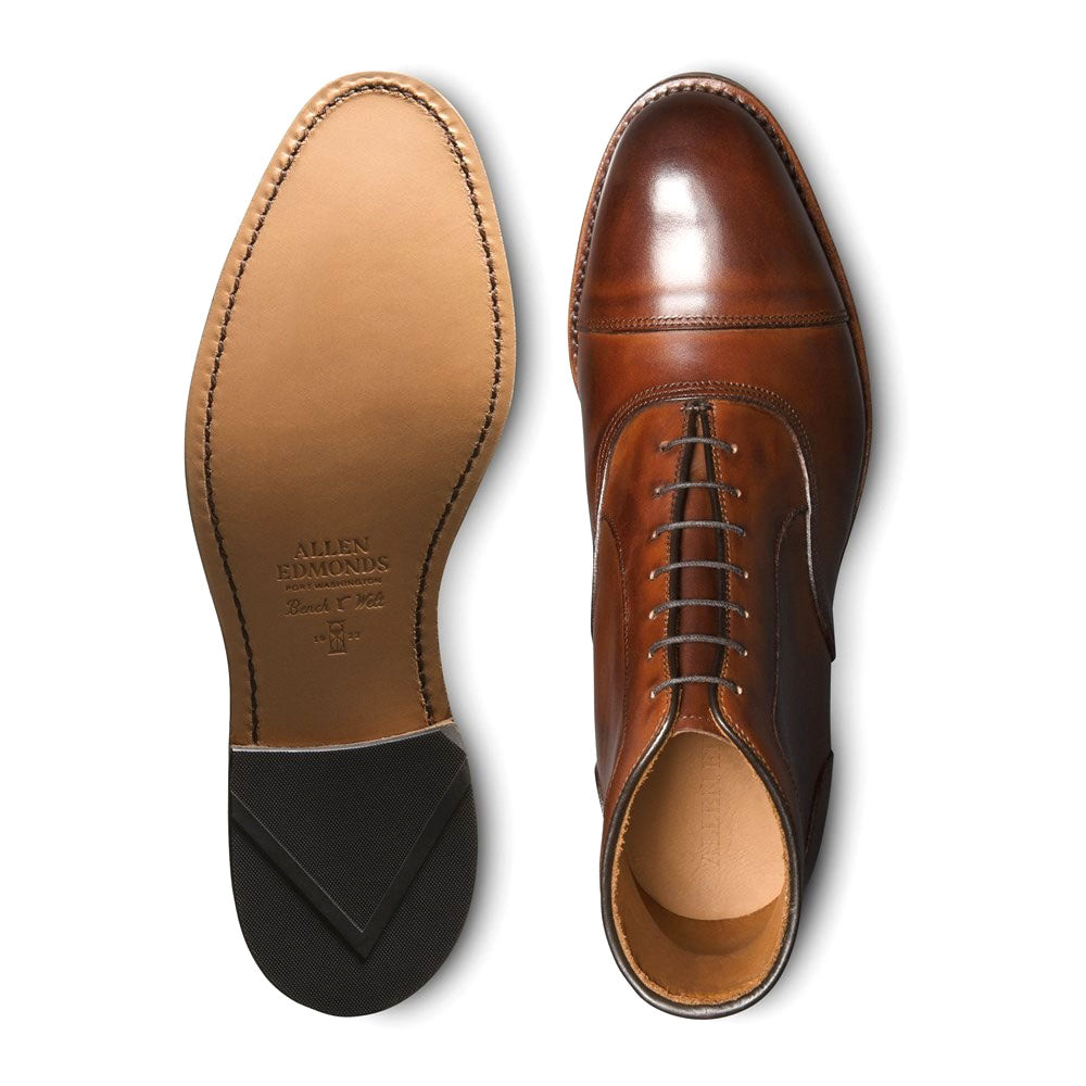 Allen Edmonds Park Avenue Cap Toe Oxford Dress Boot Dark Chili