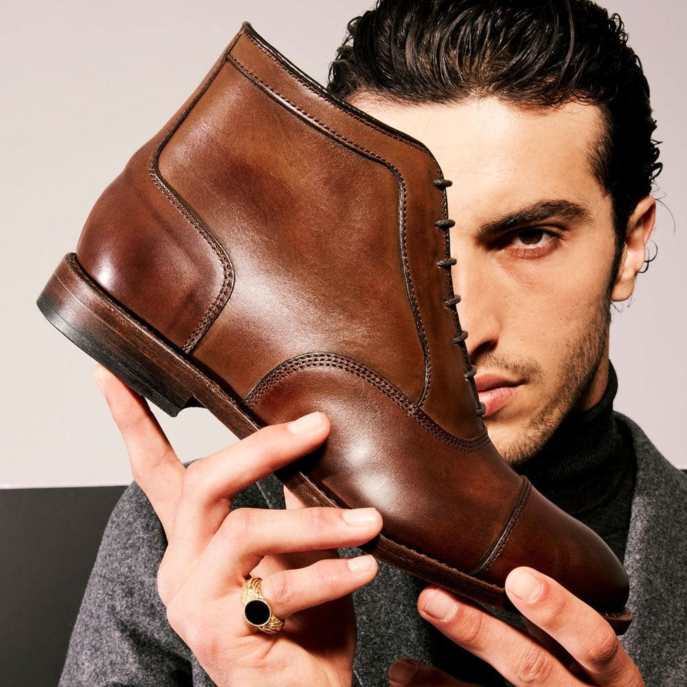 Allen Edmonds Park Avenue Cap Toe Oxford Dress Boot Dark Chili (6742)
