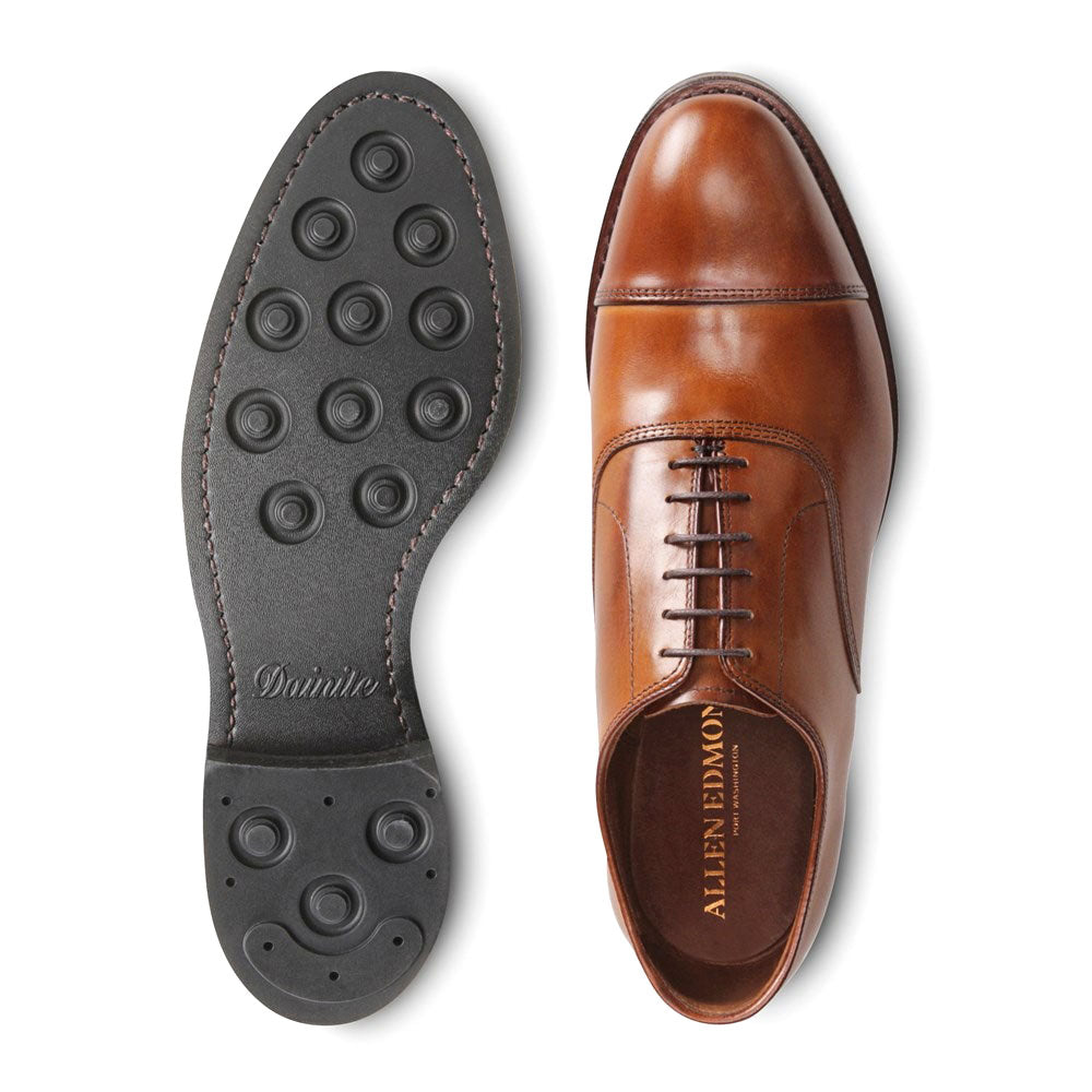 Allen Edmonds Park Avenue Cap-toe Oxford Dress Shoe with Dainite Sole Walnut Brown (5620)
