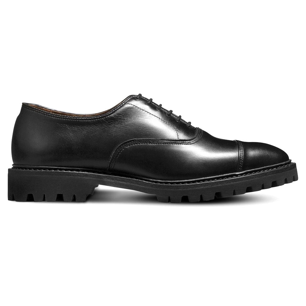 Allen Edmonds Park Avenue Cap-toe Oxford Dress Shoe with Lug Sole Black (5663)