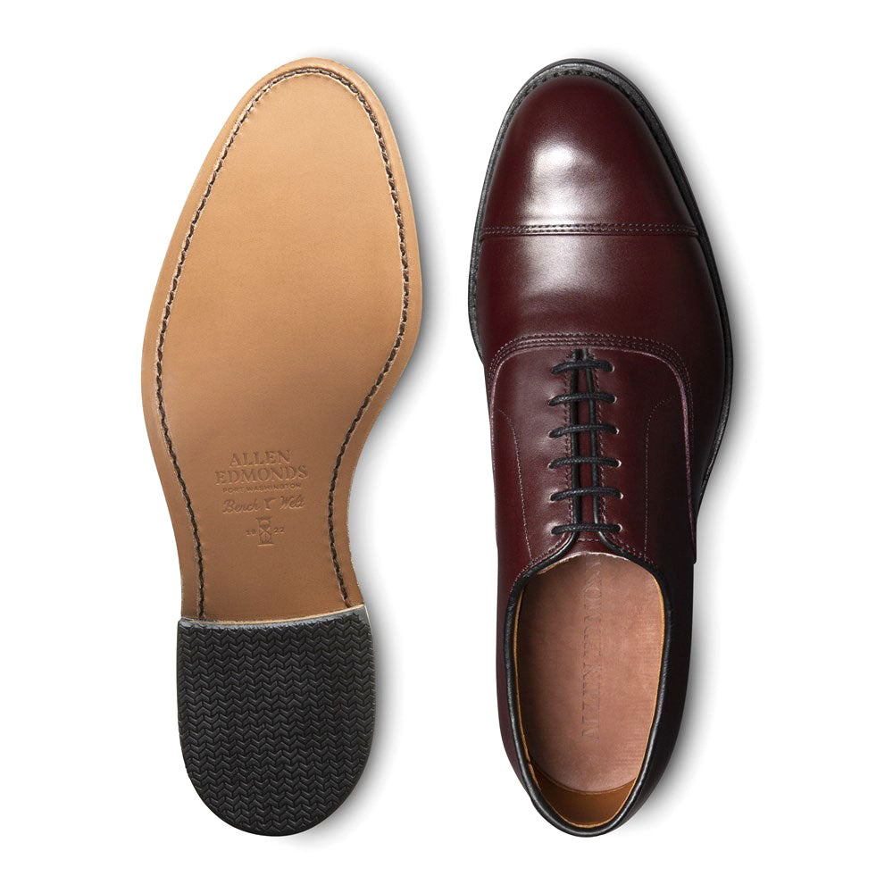 Allen Edmonds Park Avenue Cap-toe Oxford Dress Shoes Burgundy