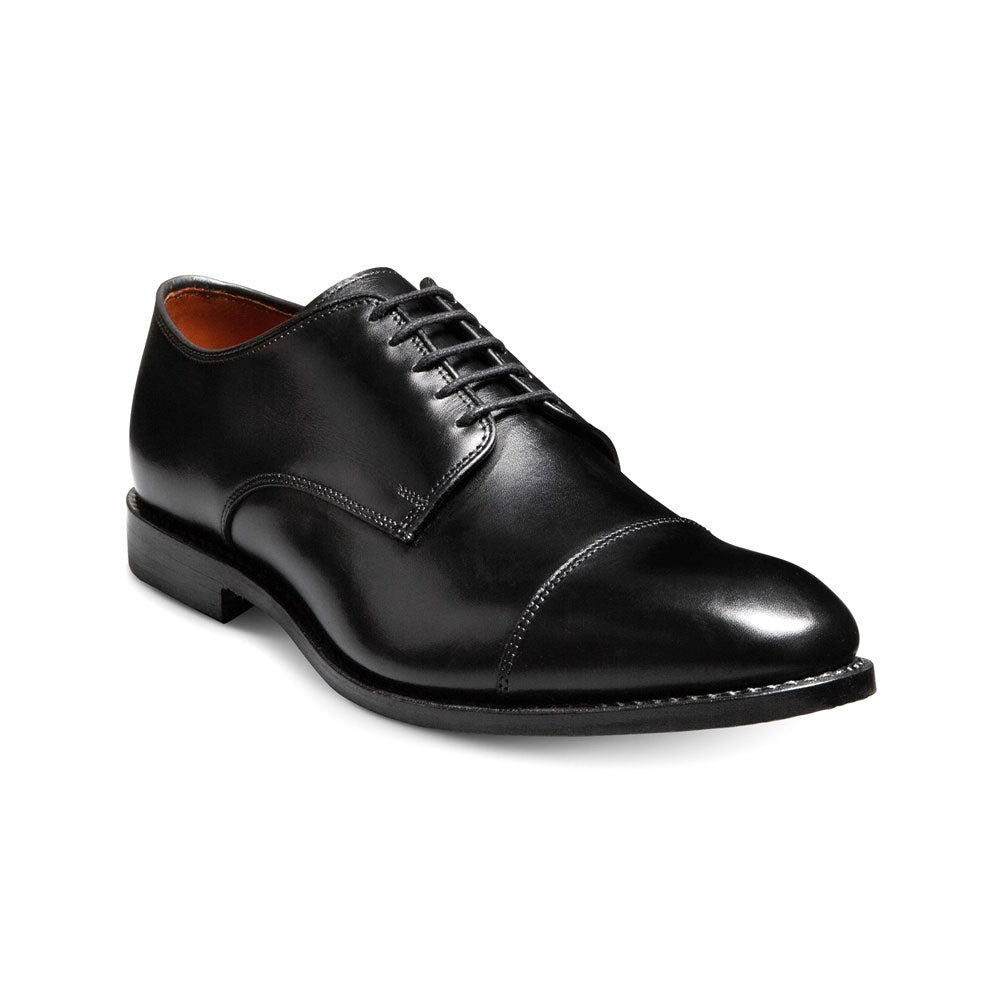 Allen Edmonds Park Avenue Leather Cap-toe Derby Dress Shoe Black (6801)