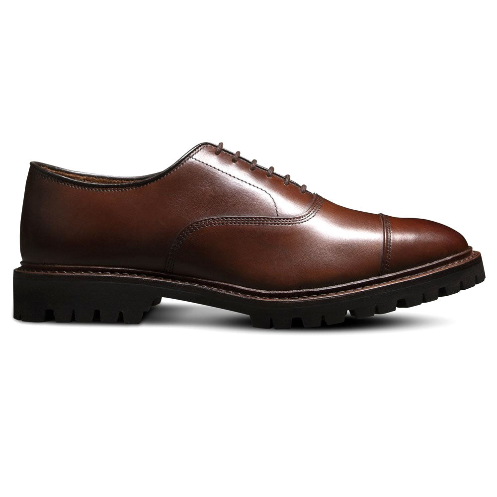 Allen Edmonds Park Avenue Leather Cap-toe Oxford Dress Shoe with Lug Sole Chili (5662)