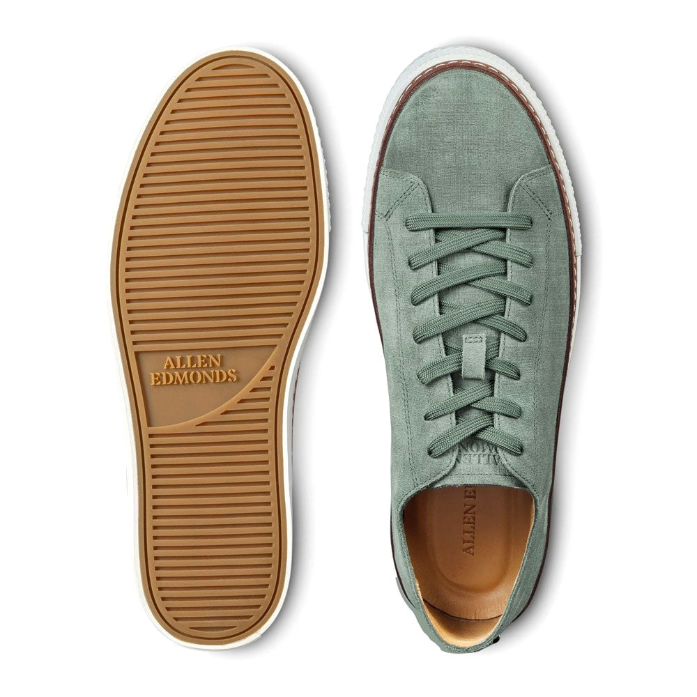 Allen Edmonds Paxton Suede Lace-up Sneaker Sage (6941)