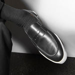 Allen Edmonds Leather Slip-on Sneaker Black
