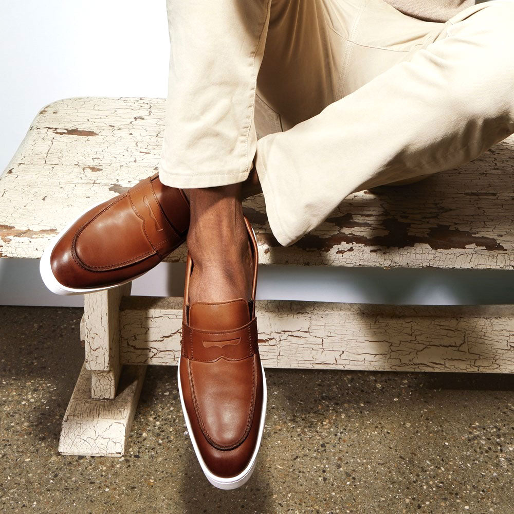 Allen Edmonds Randolph Leather Slip-on Sneaker Walnut (6200)