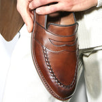 Allen Edmonds Randolph Penny Loafer Walnut Brown (4094)