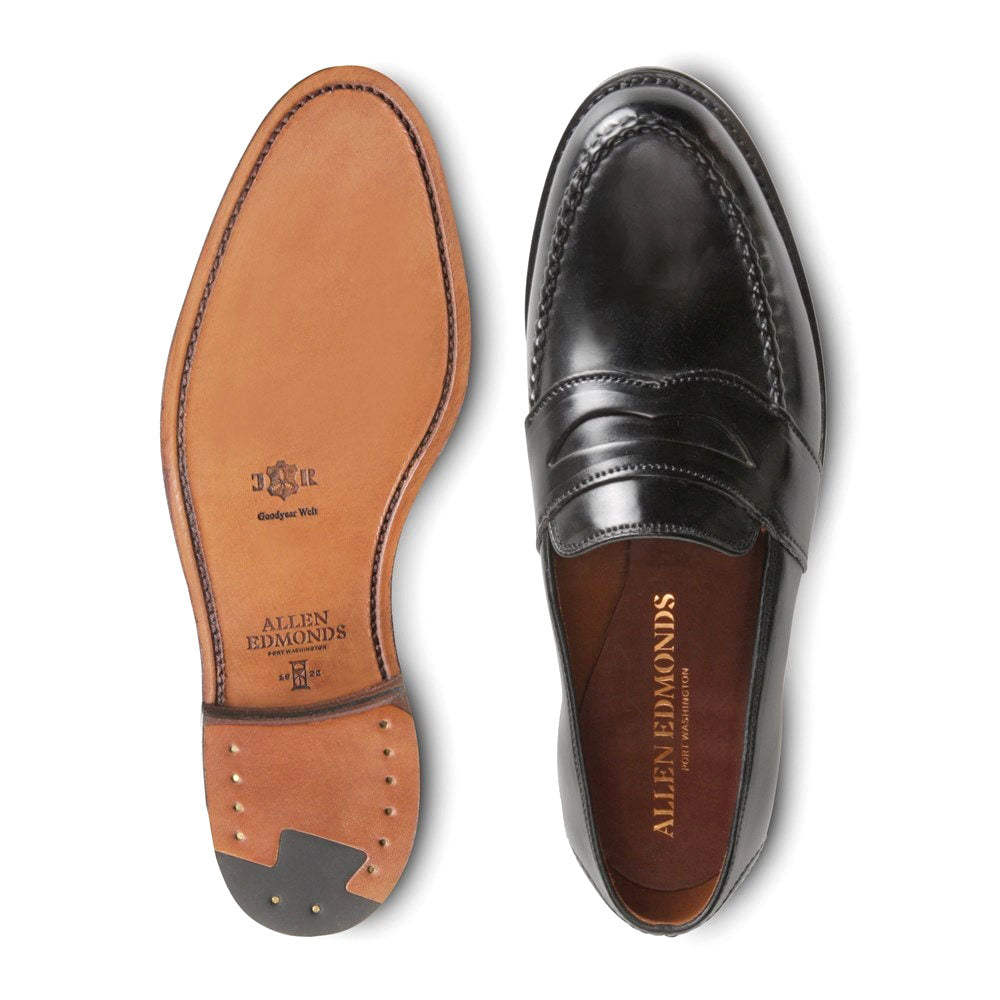 Allen Edmonds Randolph Shell Cordovan Penny Loafer Black (4899)