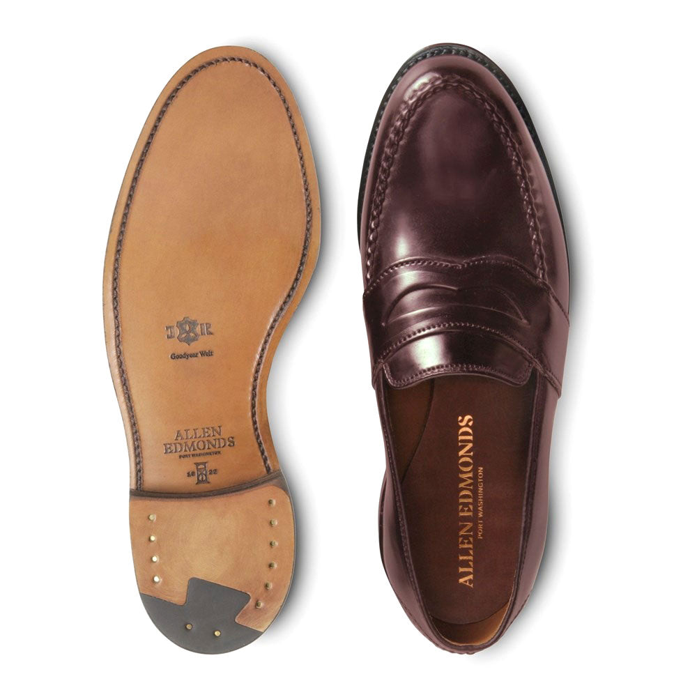 Allen Edmonds Randolph Shell Cordovan Penny Loafer Burgundy (4889)