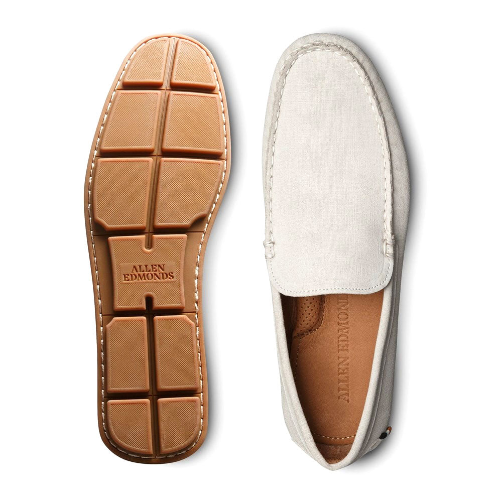 Allen Edmonds Santiago Suede Driving Loafer Light Grey (7175)