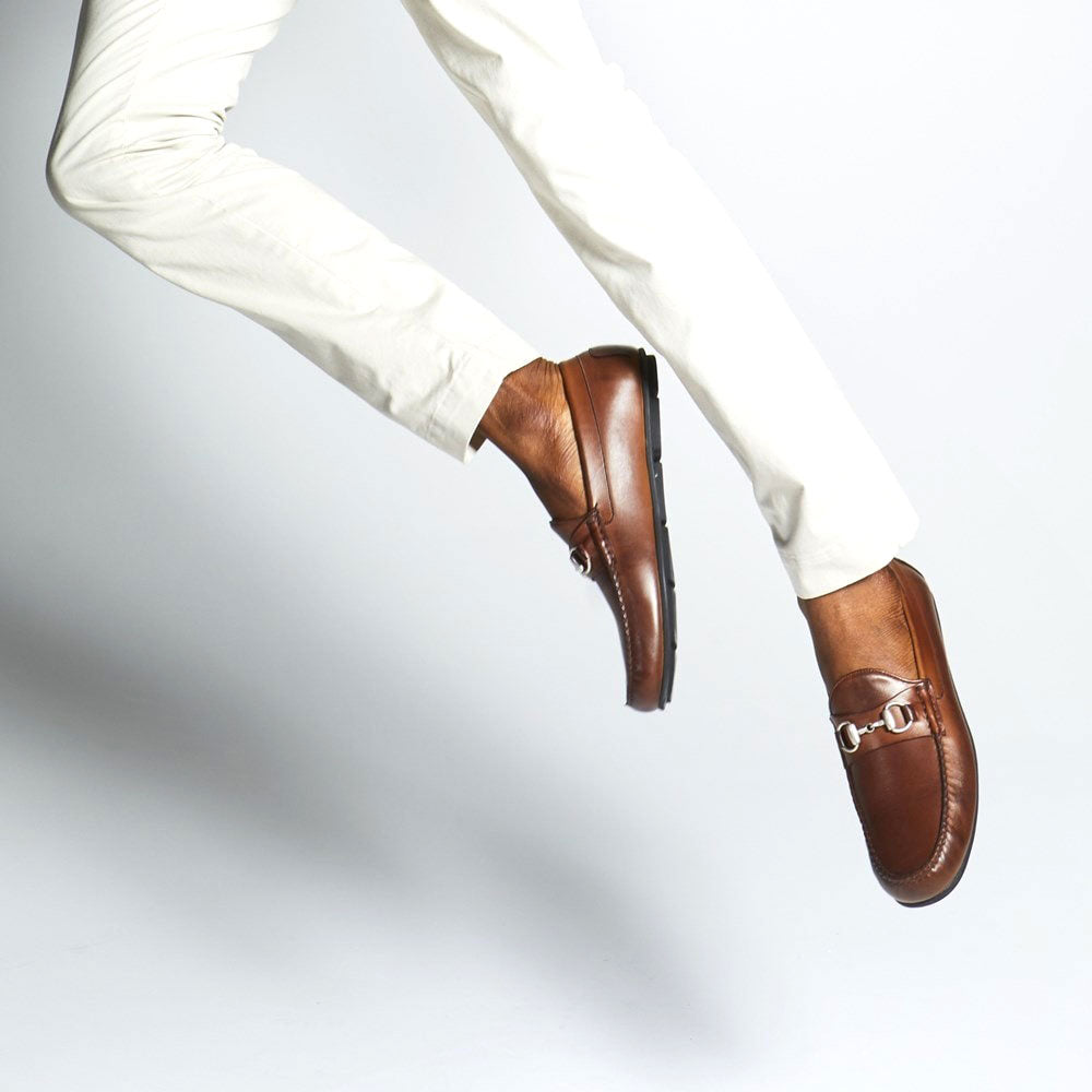 Allen Edmonds Sebastian Leather Bit Driving Loafer Mahogany (6363)