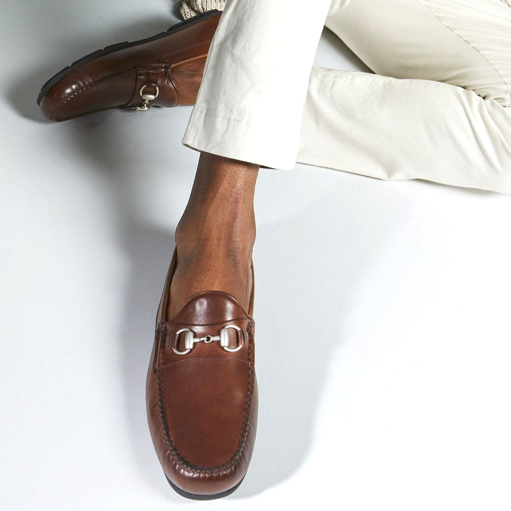 Allen Edmonds Sebastian Leather Bit Driving Loafer Mahogany (6363)