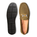 Allen Edmonds Sebastian Suede Bit Driving Loafer Caper Green (6637)