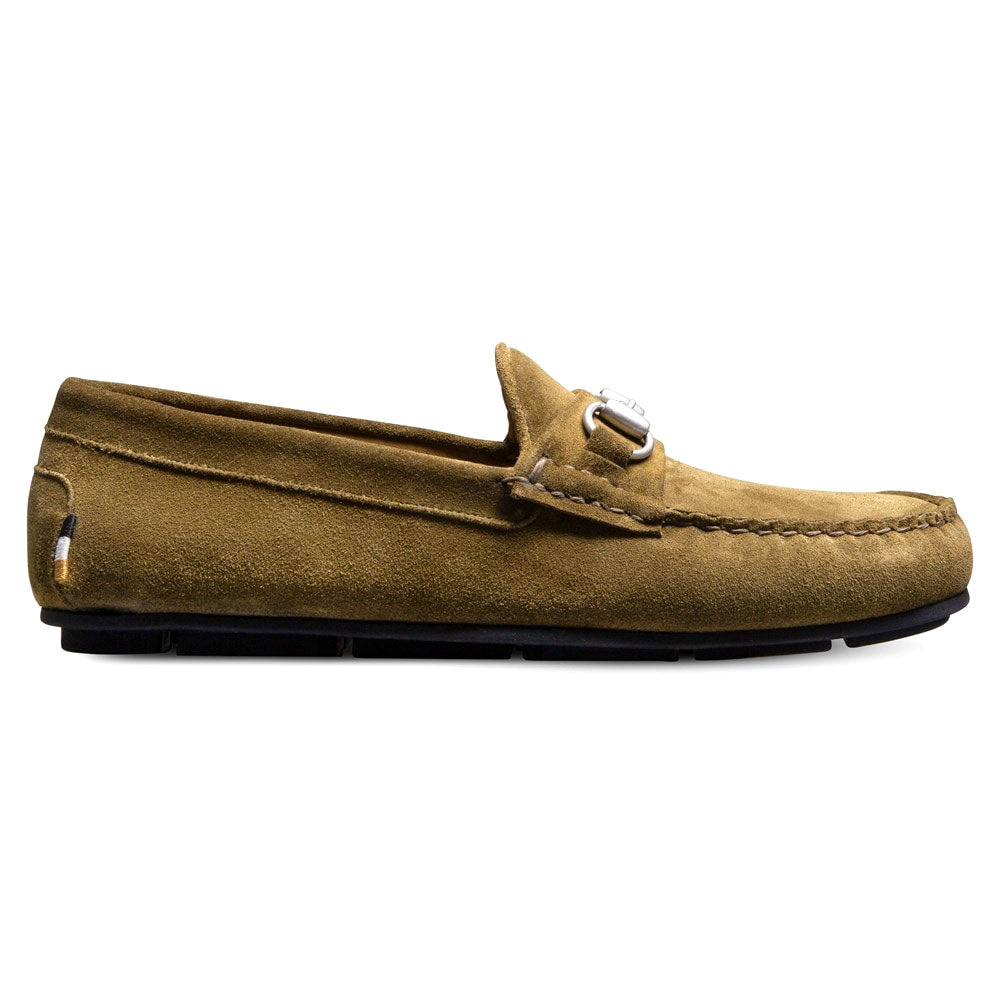 Allen Edmonds Sebastian Suede Bit Driving Loafer Caper Green (6637)