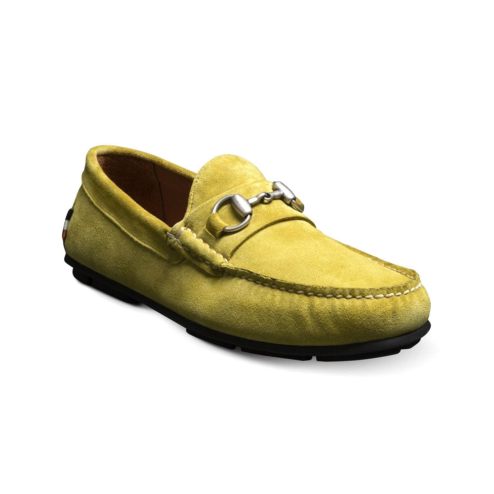 Allen Edmonds Sebastian Suede Bit Driving Loafer Citron (6452)