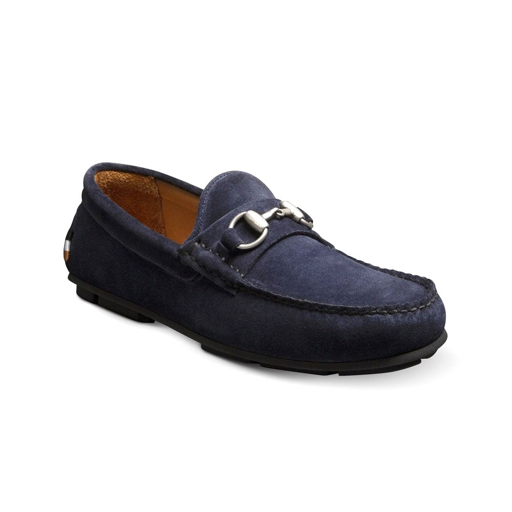 Allen Edmonds Sebastian Suede Bit Driving Loafer Navy Sea (6352)