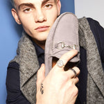 Allen Edmonds Sebastian Suede Bit Driving Loafer Navy Sea (6352)