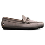 Allen Edmonds Sebastian Suede Bit Driving Loafer Pewter (6360)