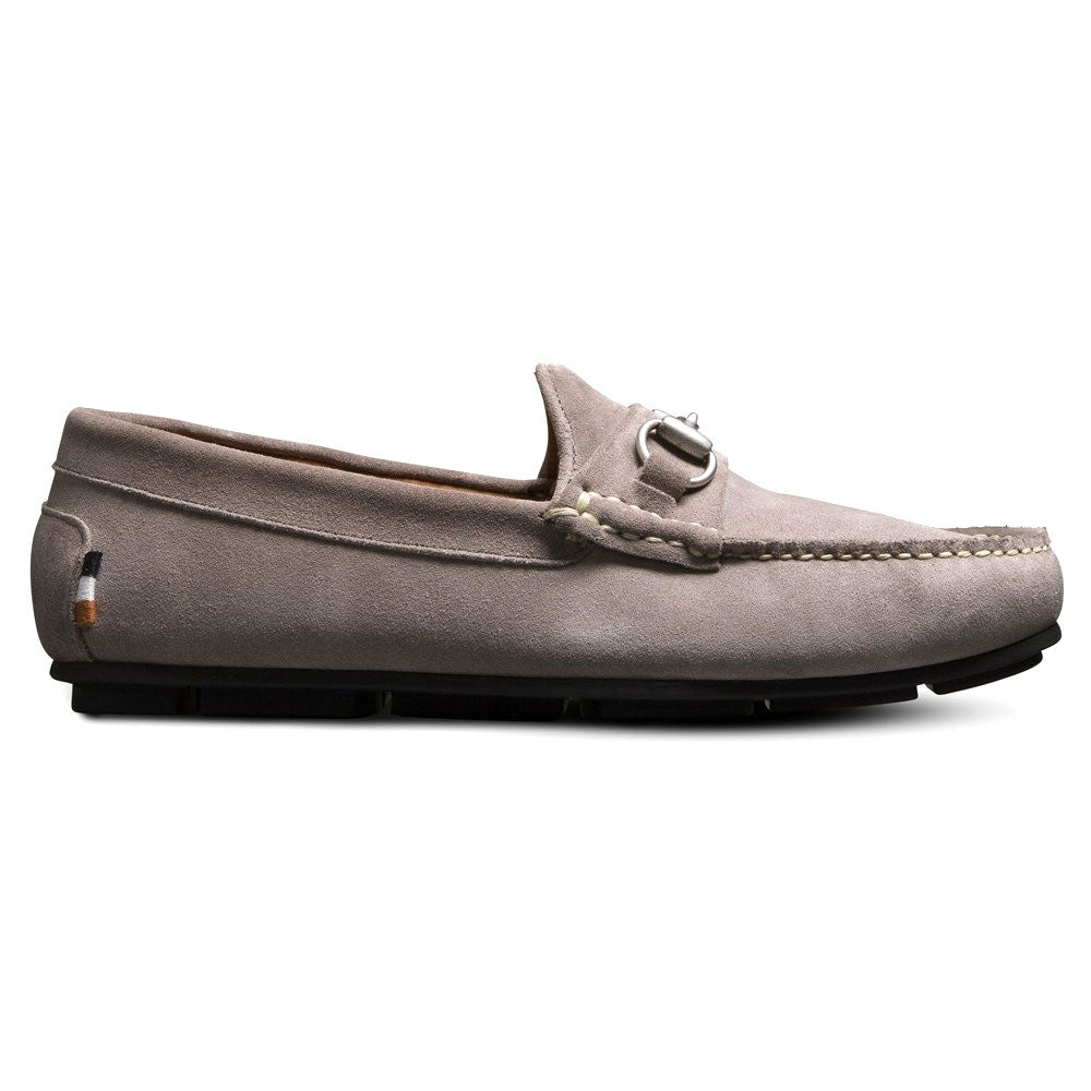 Allen Edmonds Sebastian Suede Bit Driving Loafer Pewter (6360)