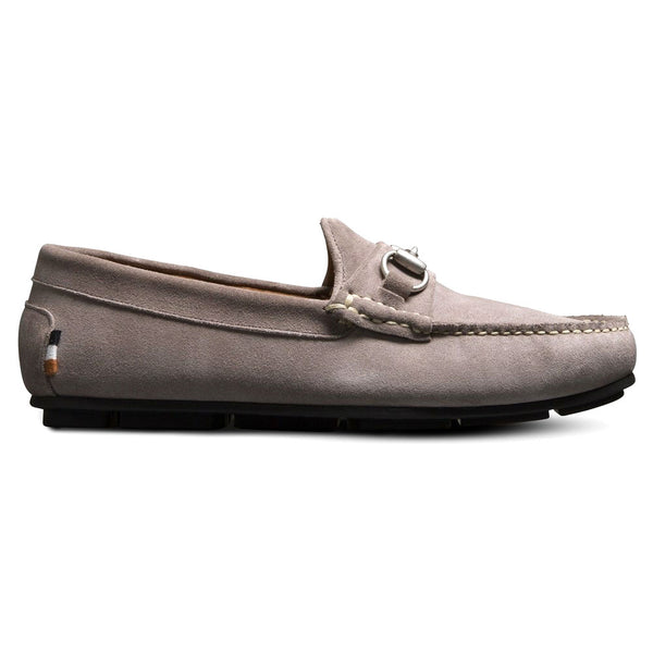 Allen Edmonds Sebastian Suede Bit Driving Loafer Pewter  display picture 3