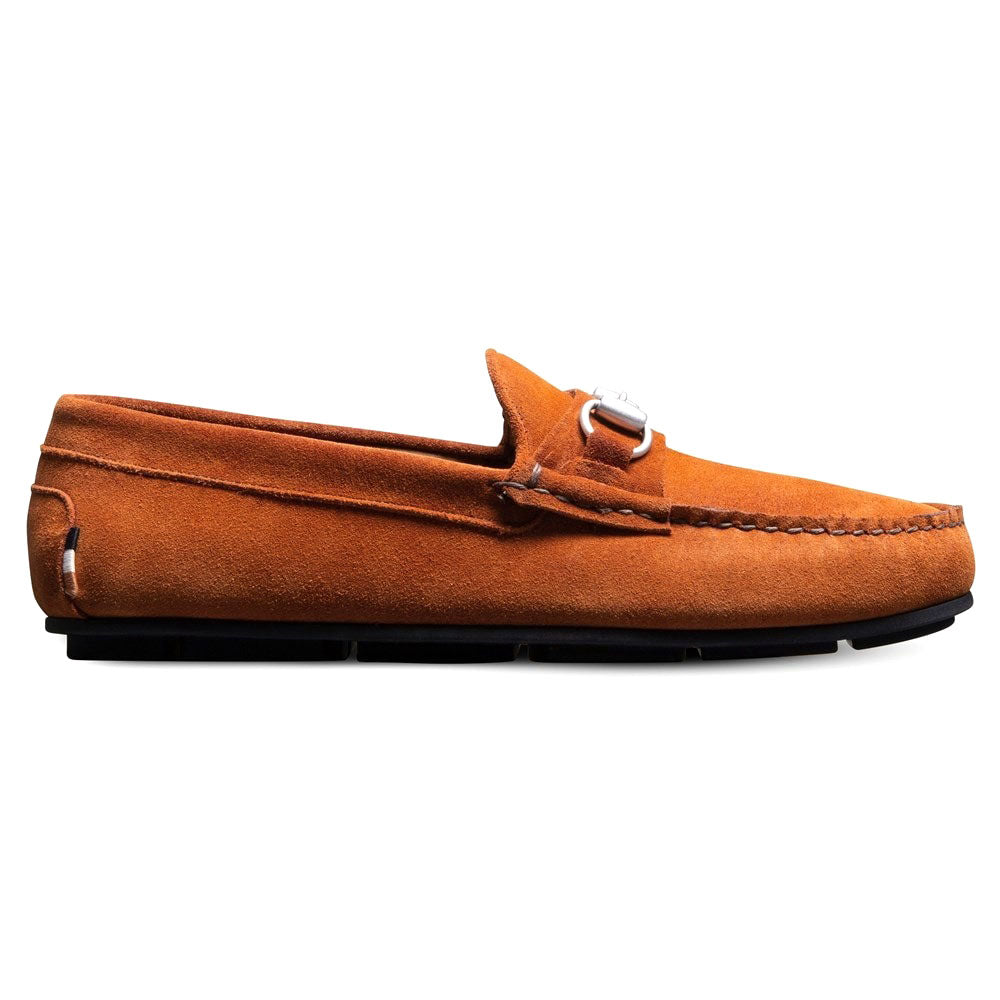 Allen Edmonds Sebastian Suede Bit Driving Loafer Rust (6636)