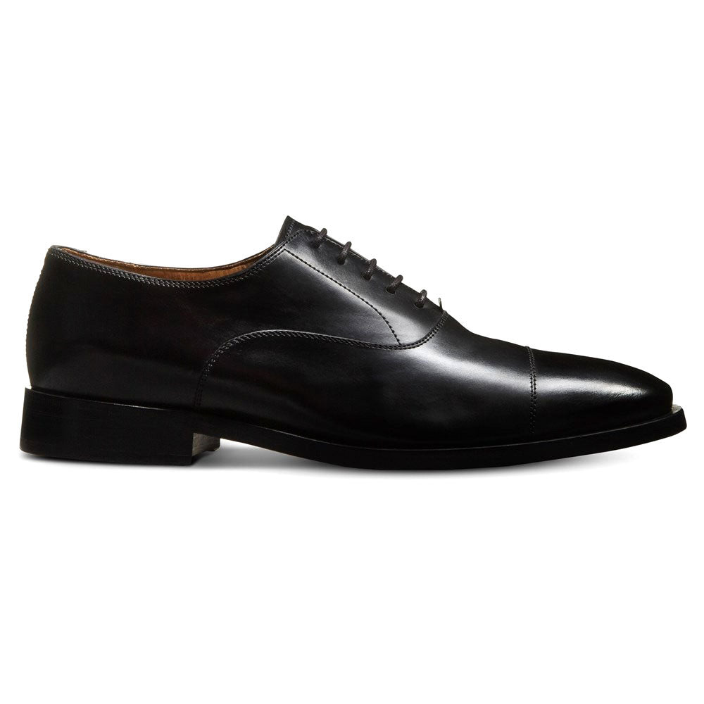 Allen Edmonds Siena Leather Cap Stitch Oxford Dress Shoe Black (5720)