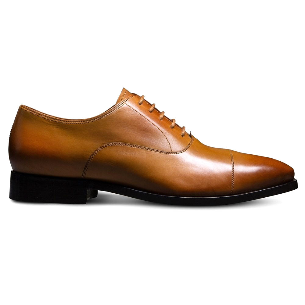 Allen Edmonds Siena Leather Cap Stitch Oxford Dress Shoe Walnut (6702)