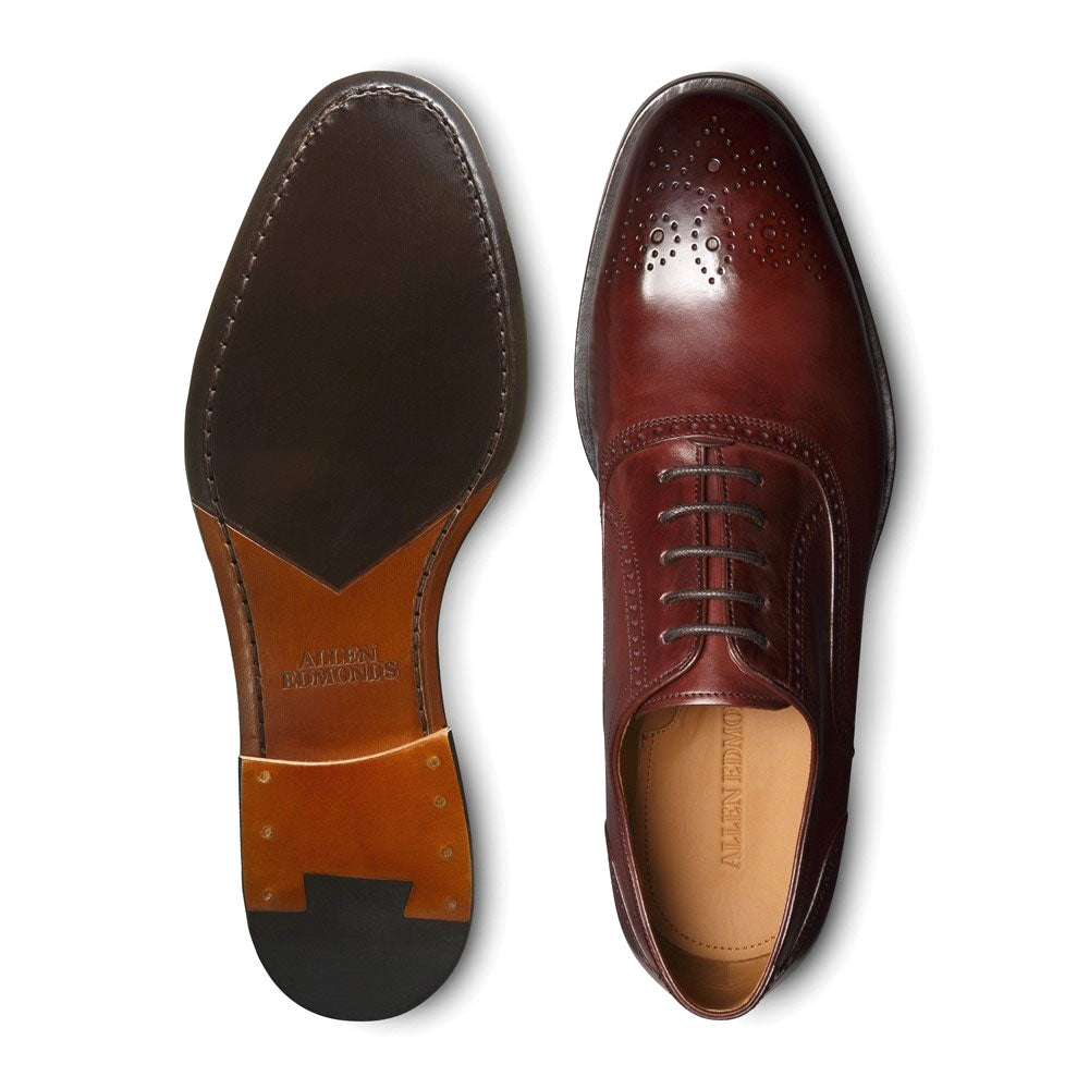 Allen Edmonds Siena Medallion Oxford Dress Shoe Burgundy (5719)