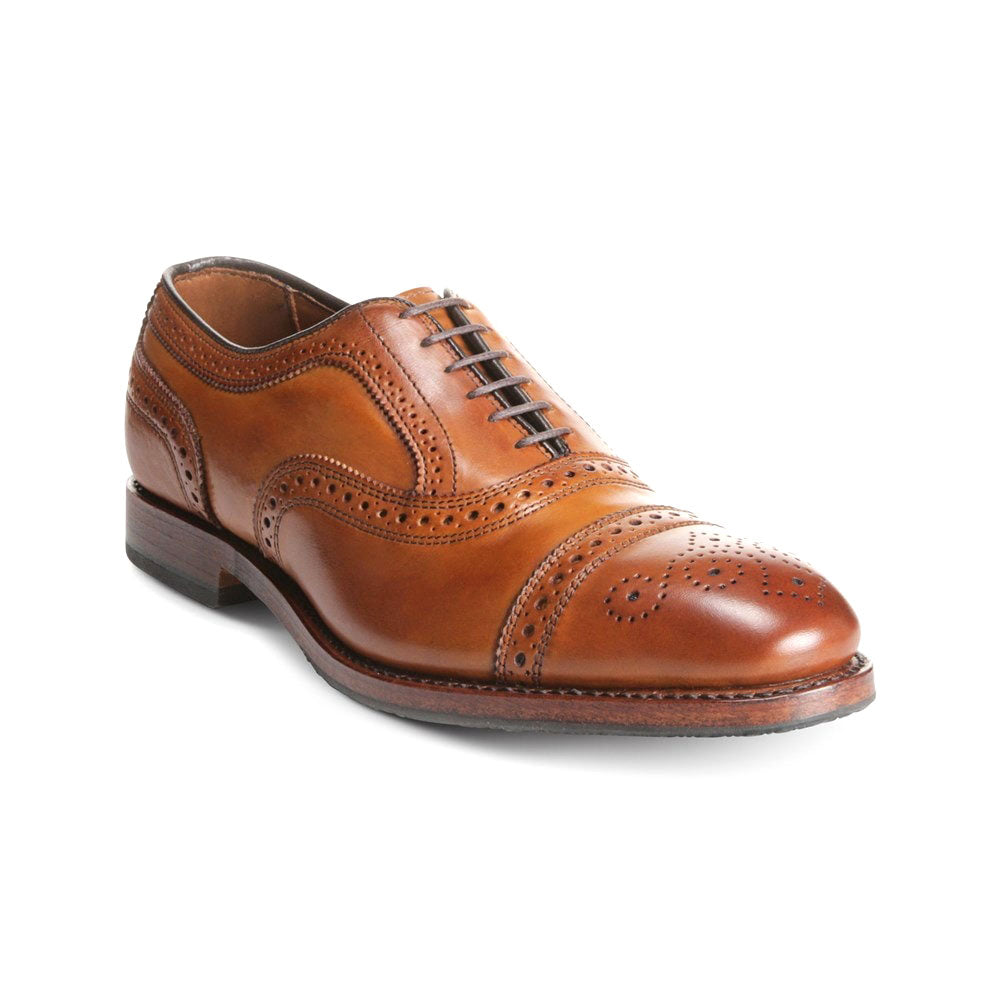 Allen Edmonds Strand Cap-toe Oxford Dress Shoe with Combination Tap Sole Walnut Brown (6784)