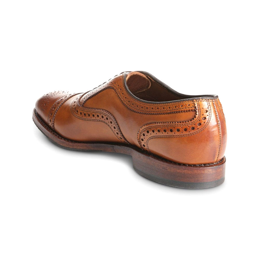Allen Edmonds Strand Cap-toe Oxford Dress Shoe with Combination Tap Sole Walnut Brown (6784)