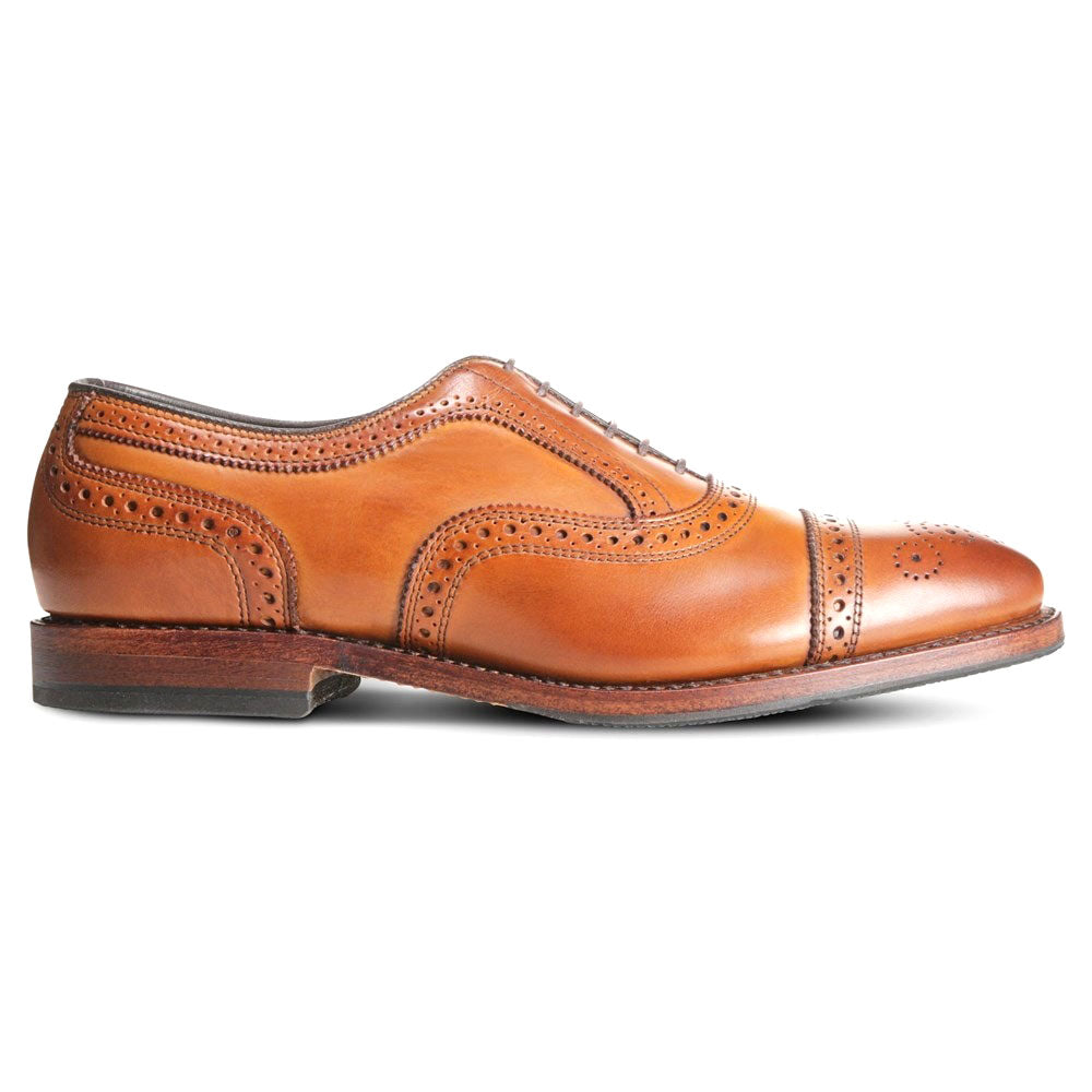 Allen Edmonds Strand Cap-toe Oxford Dress Shoe with Combination Tap Sole Walnut Brown (6784)