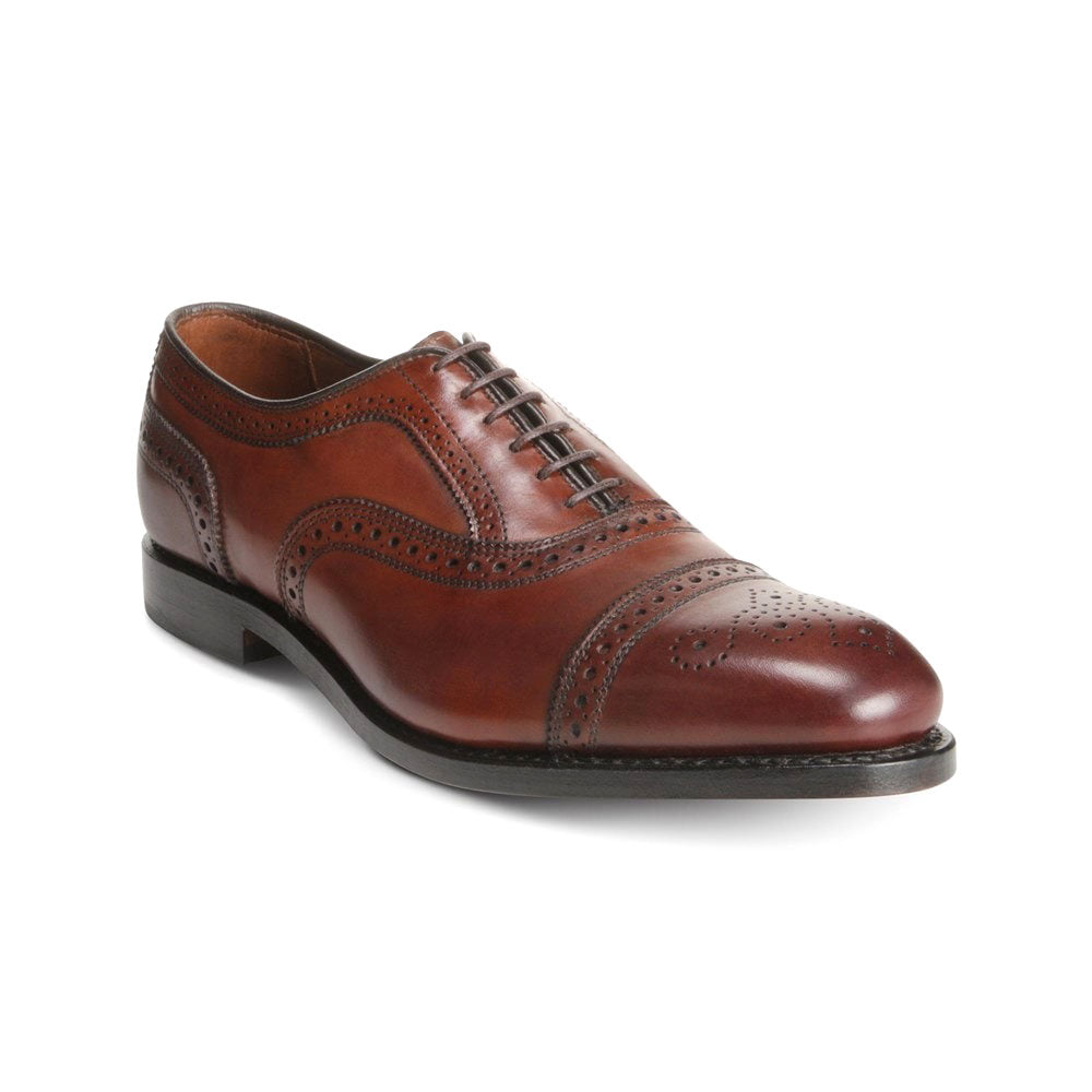 Allen Edmonds Strand Leather Cap-toe Oxford Dress Shoe Dark Chili (1623