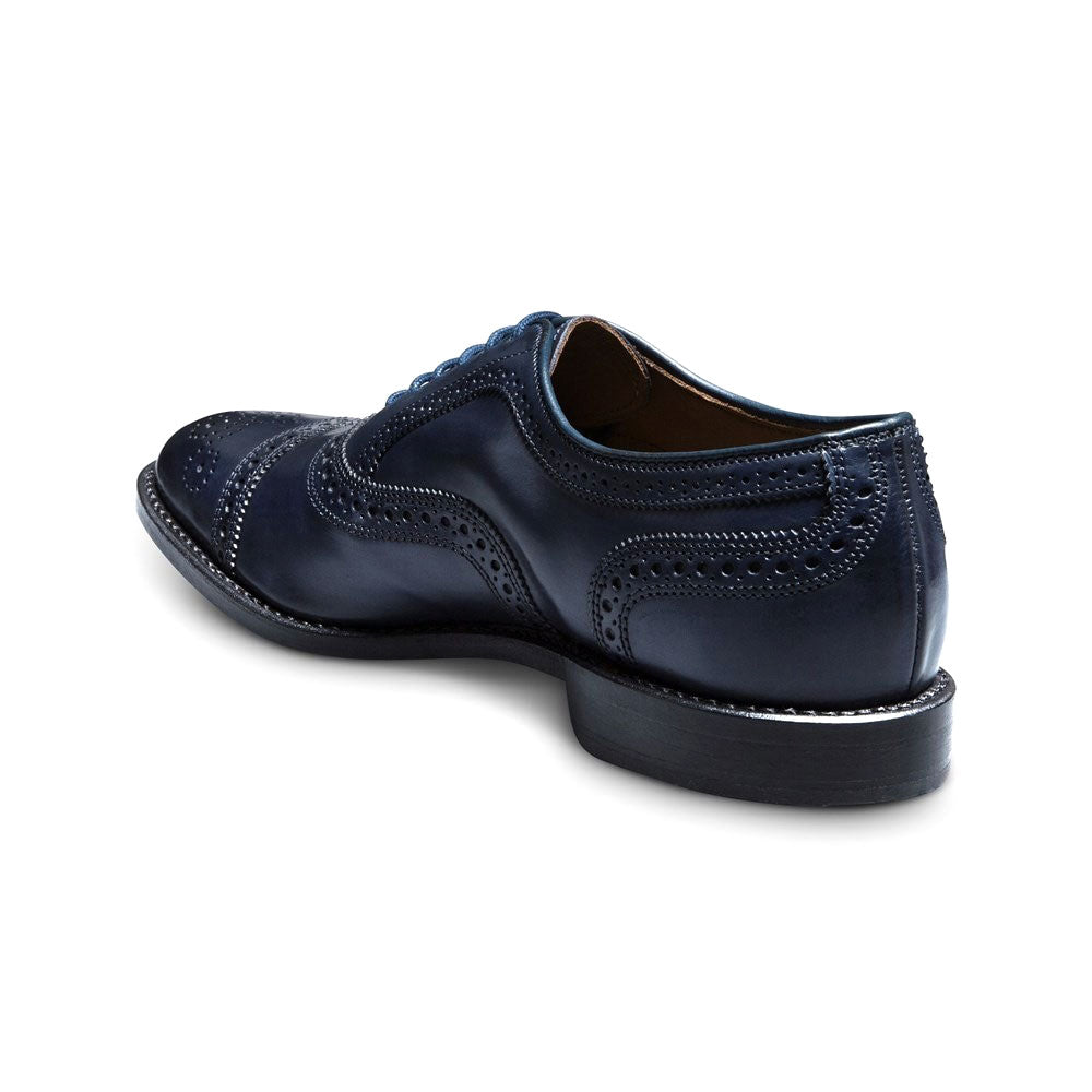 Allen Edmonds Leather Cap-toe Oxford Dress Shoe Navy (6895)