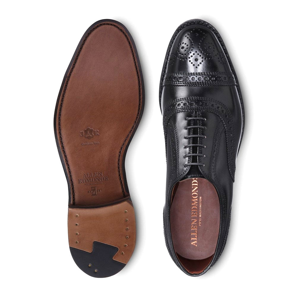 Allen Edmonds Strand Shell Cordovan Cap-toe Oxford Dress Shoe Black (3134)
