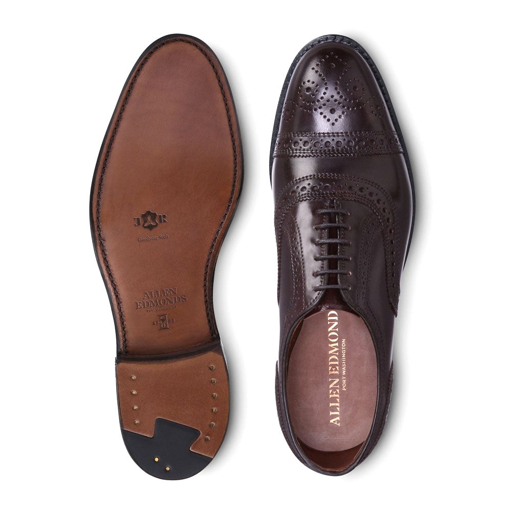 Allen Edmonds Strand Shell Cordovan Cap-toe Oxford Dress Shoe Burgundy (1695)