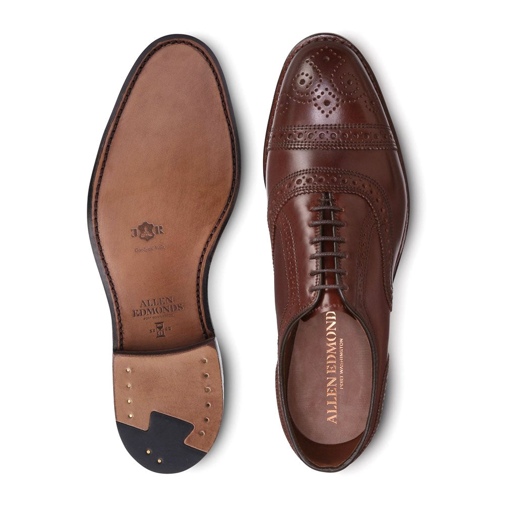 Allen Edmonds Strand Shell Cordovan Cap-toe Oxford Dress Shoe Chili (3482)