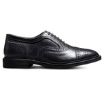 Allen Edmonds Strandmok Football Grain Cap-toe Oxford Black (6953)