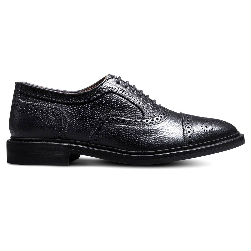 Allen Edmonds Strandmok Football Grain Cap-toe Oxford Black (6953)
