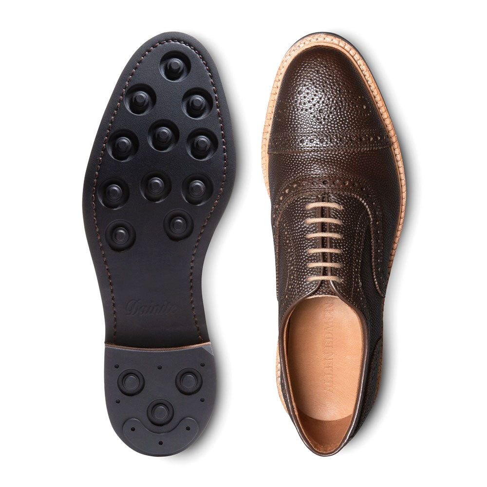 Allen Edmonds Strandmok Football Grain Cap-toe Oxford Brown (6952)