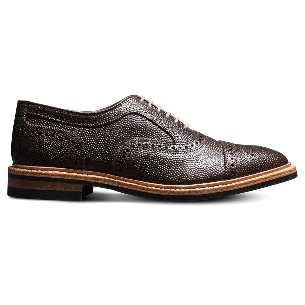 Allen Edmonds Strandmok Football Grain Cap-toe Oxford Brown (6952)