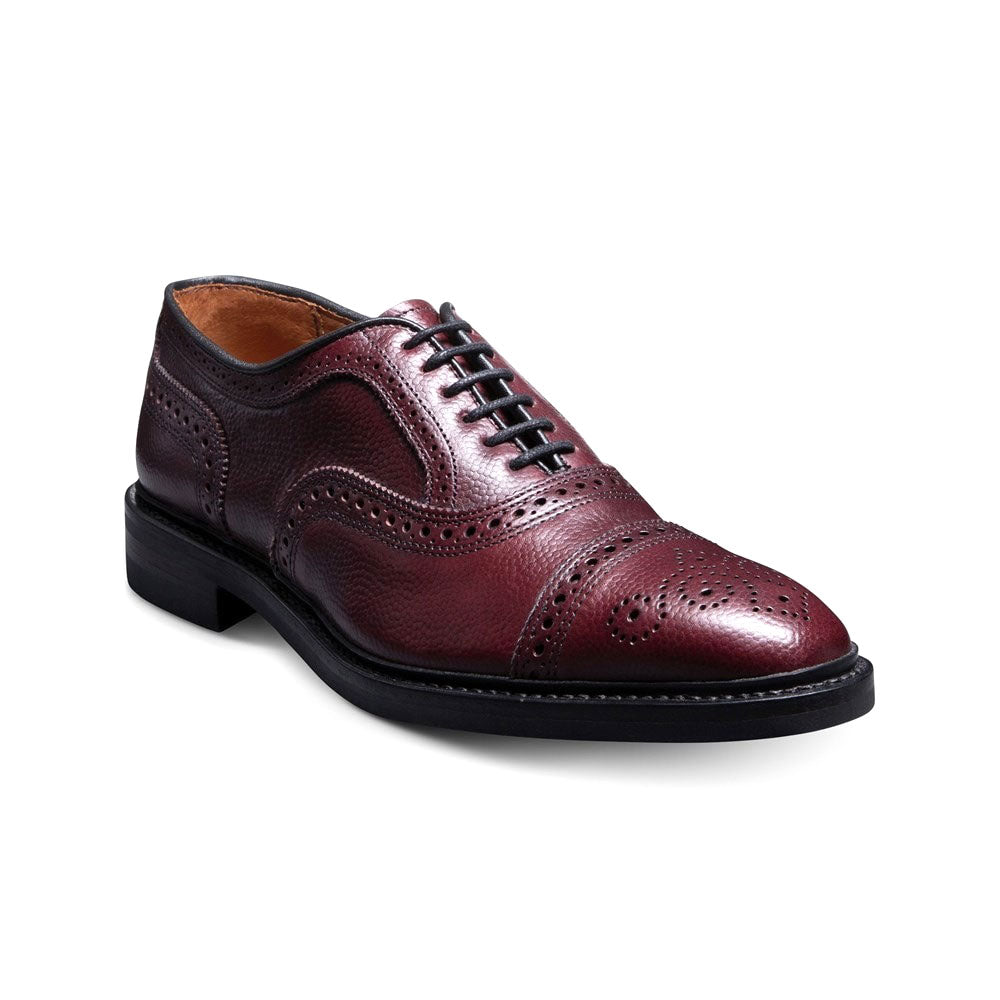 Allen Edmonds Strandmok Football Grain Cap-toe Oxford Burgundy (6955)