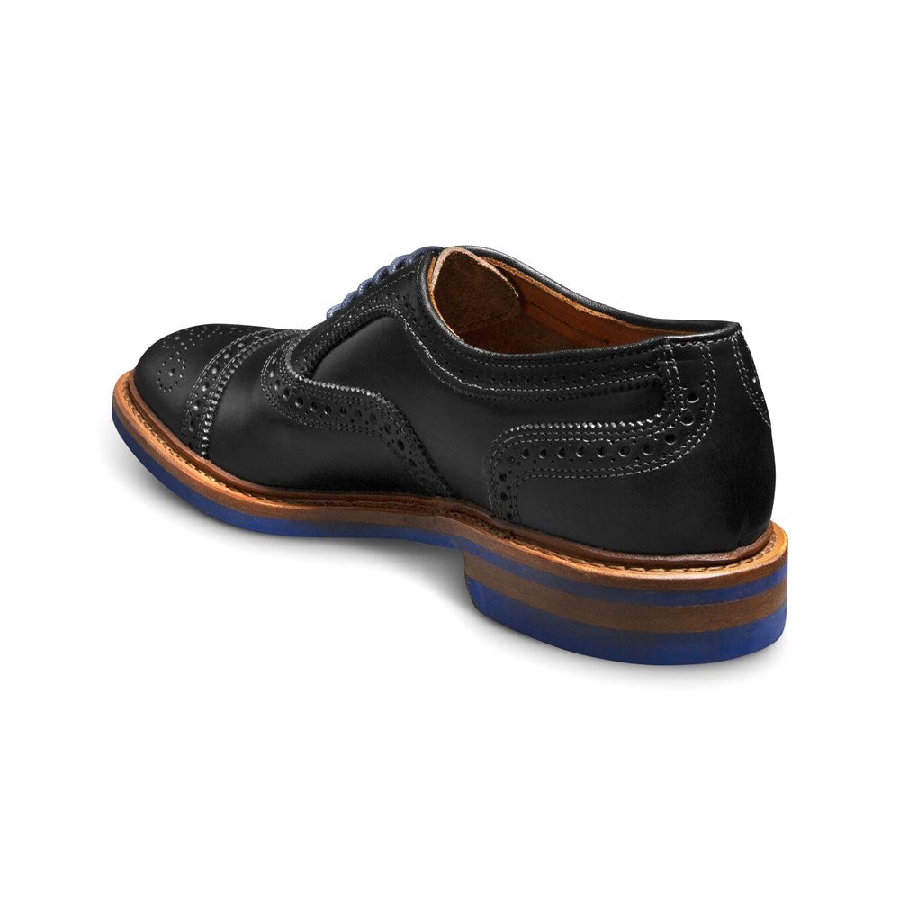 Allen Edmonds Strandmok Leather Cap-toe Oxford with Dainite Rubber Sole Black Chromexcel (5555)