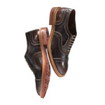 Allen Edmonds Strandmok Leather Cap-toe Oxford with Dainite Rubber Sole Brown Saddle (4027)