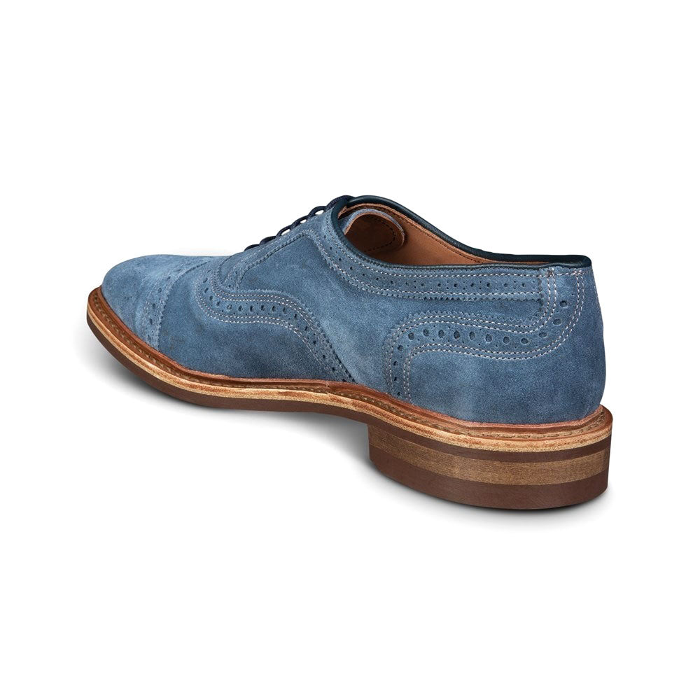 Allen Edmonds Strandmok Suede Cap-toe Oxford Denim (7183)