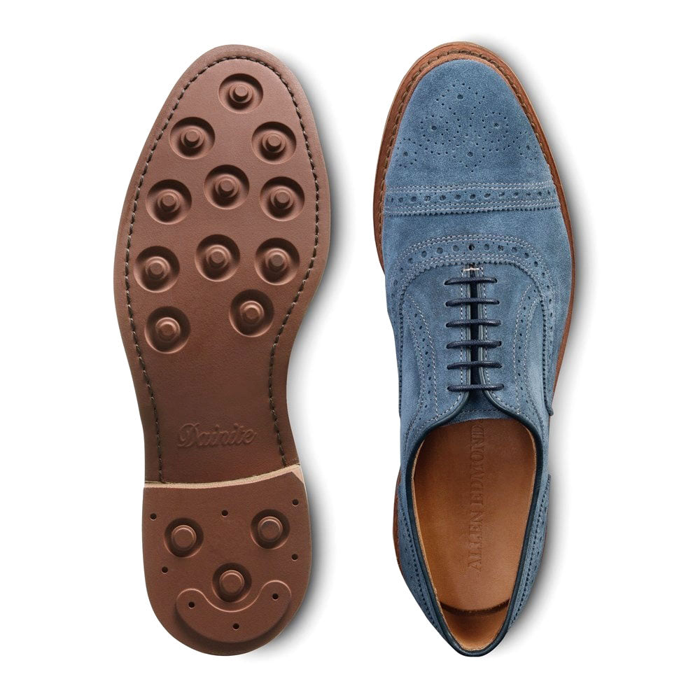 Allen Edmonds Strandmok Suede Cap-toe Oxford Denim (7183