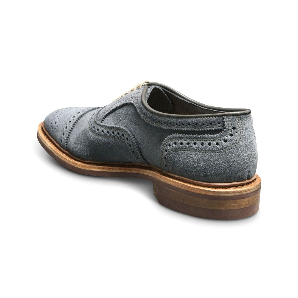 Allen Edmonds Strandmok Suede Cap-toe Oxford Slate Grey (4634)