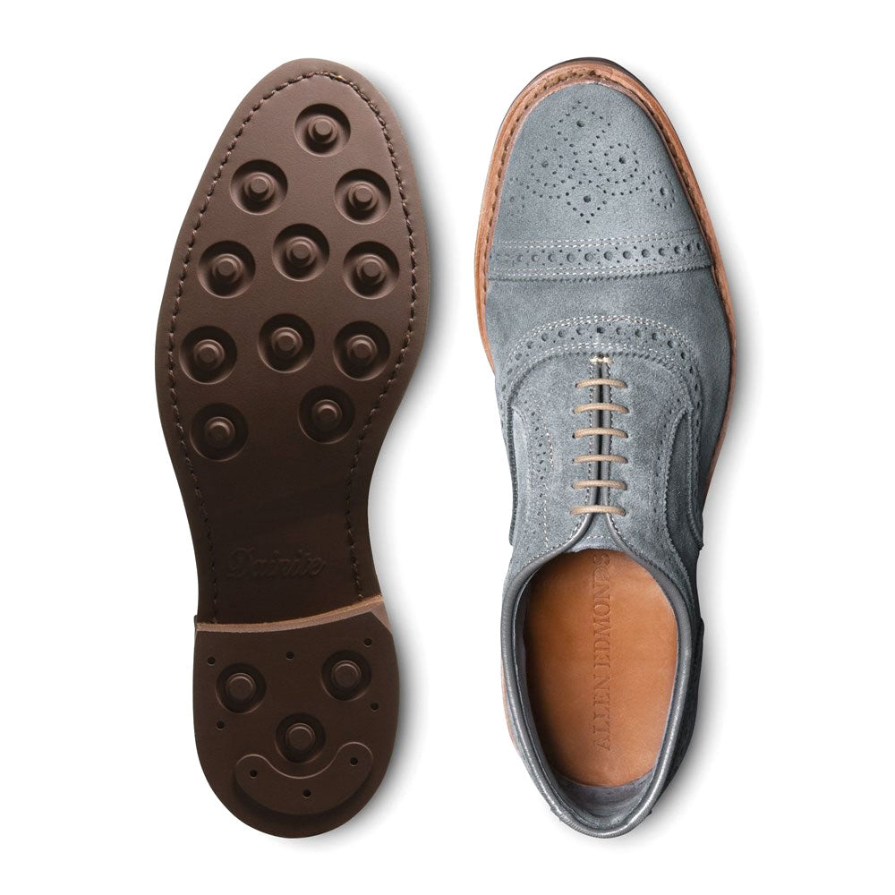 Allen Edmonds Strandmok Suede Cap-toe Oxford Slate Grey (4634