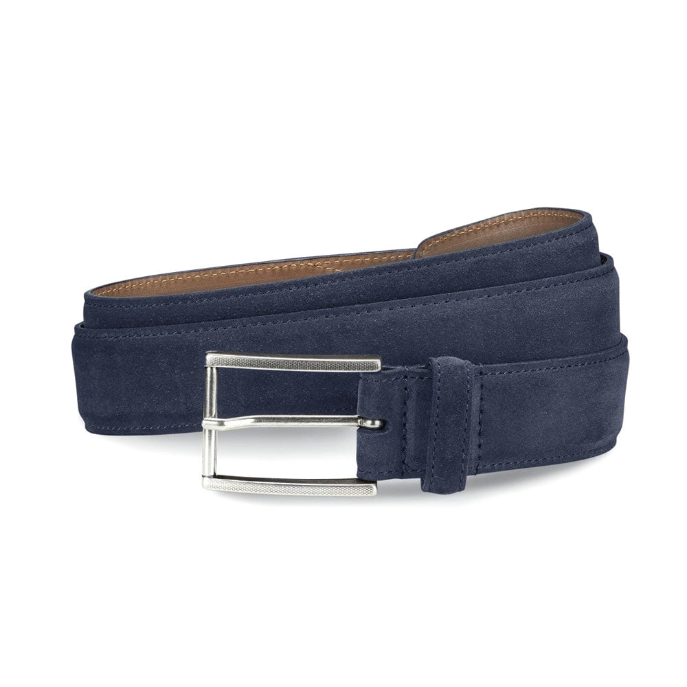 Allen Edmonds Suede Avenue Dress Belt Navy (1015607)