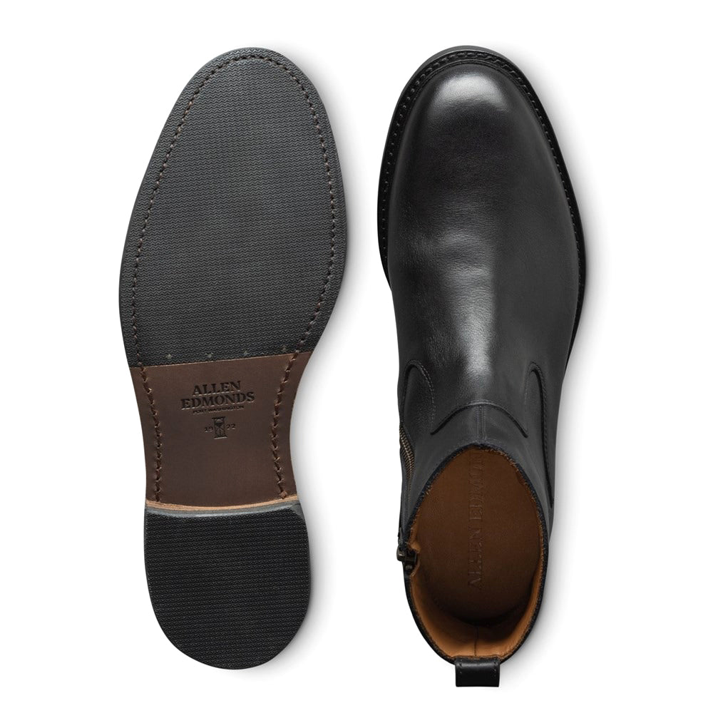 Allen Edmonds Tompkins Leather Zip-up Boots Black (7407)
