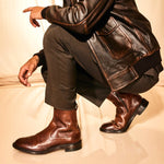 Allen Edmonds Tompkins Leather Zip-up Boots Brown (7405)